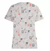 Scrub top BAMBINA, Light brown with animals