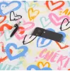 Scrub top BAMBINA, White Hearts