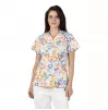 Scrub top BAMBINA, White Hearts