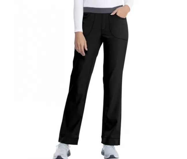 Slim Pull-On Pant CKE1124A in Black