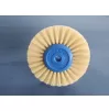 Polishing brush soft with white fleece foam insert 2 rows, 80 mm