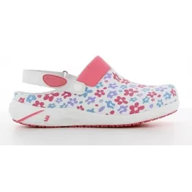 Sintetinės odos medicininės darbinės klumpės DANY, su rožinės spalvos detalėm Sintetinės odos medicininės darbinės klumpės DANY, su rožinės spalvos detalėm