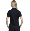 Tuckable Snap Front Polo Shirt WWE698 in Black