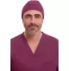 Medicininė kepurėlė CKE2506 tamsiai raudona