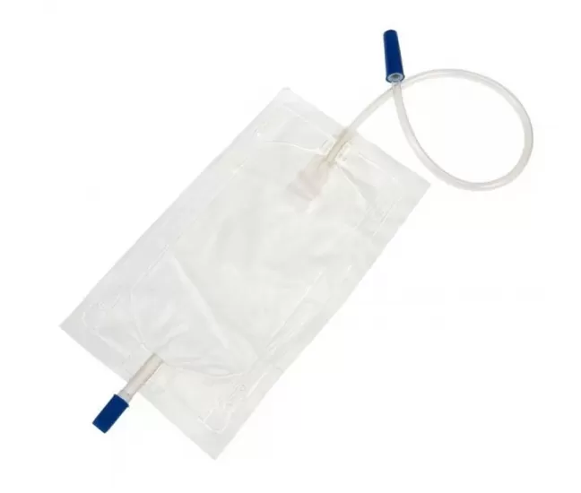Urine leg bags, 500ml, sterile, 10 pcs