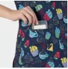 Women's Medical tunic ISABELLA, blue with cup cake Women's Medical tunic ISABELLA, blue with cup cake