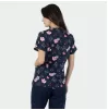 Women's Medical tunic ISABELLA, navy with heroes Women's Medical tunic ISABELLA, navy with heroes