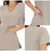 Scrub top JUSTINA, sand