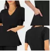 Scrub top JUSTINA, Black