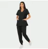 Medicininė moteriška palaidinė JUSTINA, juoda Medicininė moteriška palaidinė JUSTINA, juoda