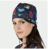 Medicininė kepurėlė MODENA, mėlyna su pyragėliais
