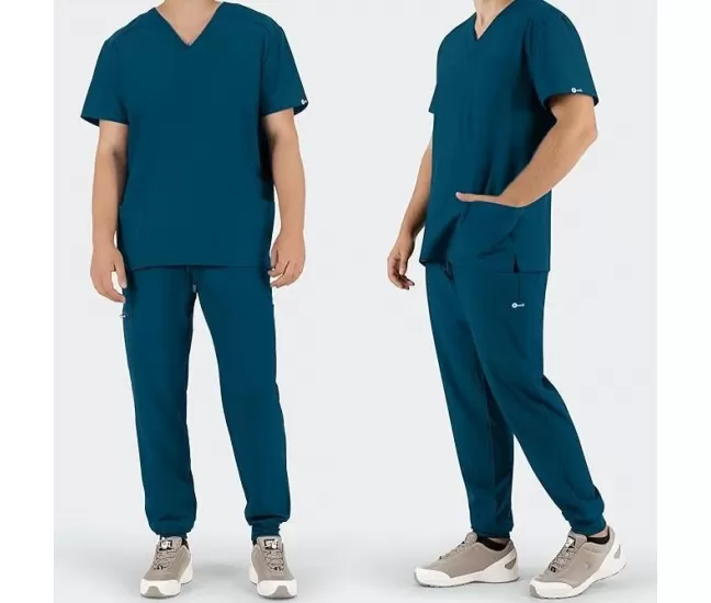 Medicininis vyriškas komplektas MATTEO, karibų žalia (Caribbean)