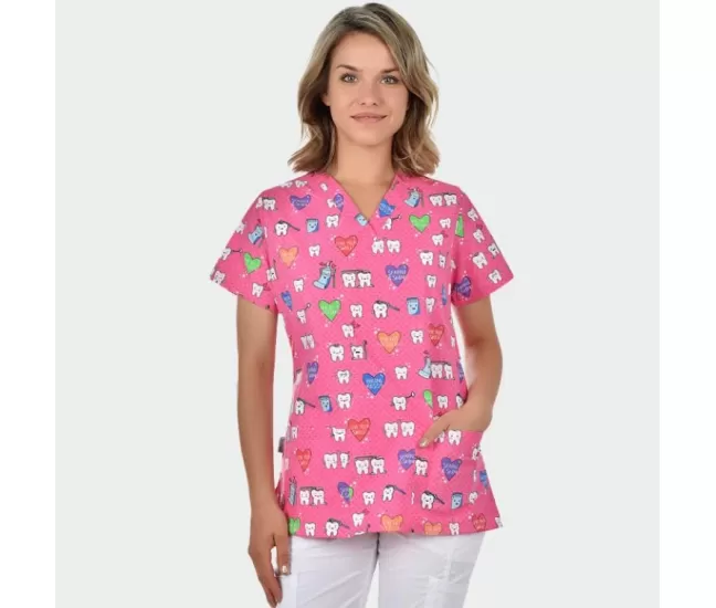 Scrub top BAMBINA, Teeths Scrub top BAMBINA, Teeths
