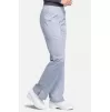 Women's Elastic Waist Cargo Pocket Scrub Pant WW110 Grey