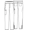 Men's Tapered Scrub Pant CK185 Olive Branch