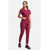 Medicininė moteriška palaidinė WW601 tamsiai raudona (vyno)