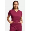 Medicininė moteriška palaidinė WW601 tamsiai raudona (vyno)