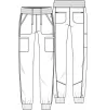 Women's Mid Rise Jogger Scrub Pant CK080A Future Fuchsia