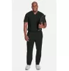 Men's V-Neck Solid Scrub Top CK885 Olive Branch