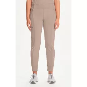 Women's Elastic Waistband Jogger Scrub Pant CK110A Khaki
