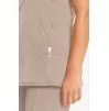 Women's Mock Wrap Solid Scrub Top 2625A Khaki