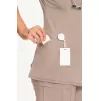 Women's Mock Wrap Solid Scrub Top 2625A Khaki