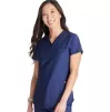 Women's V-Neck Scrub Top CK843 Navy