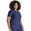 Women's V-Neck Scrub Top CK843 Navy
