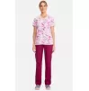 Women's 3 Pocket Marble Daze Print Scrub Top CK608 Marble Daze Women's 3 Pocket Marble Daze Print Scrub Top CK608 Marble Daze