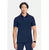 Men's Zip Pocket Polo Scrub Shirt CK825A Navy