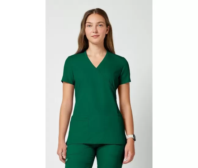 Medicininė palaidinė su V formos iškirpte WW650, žalia