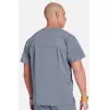 Men's V-Neck Utility Solid Scrub Top WW670 Grey