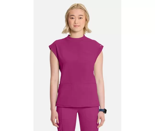 Medicininė moteriška palaidinė CK742A fuksijų rožinės spalvos (fuchsia)