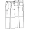 Men's Zip Fly Cargo Scrub Pant WW140 Khaki
