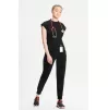 Women's Elastic Waistband Jogger Scrub Pant CK110A Black