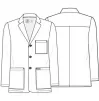 Men's Notched Consultation 30 Lab Coat CK401 White Men's Notched Consultation 30 Lab Coat CK401 White