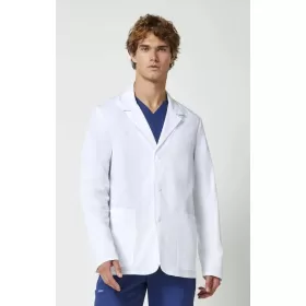 Medicininis vyriškas chalatas CK401 baltas