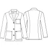 Women's Consultation Lab Coat CK451 White