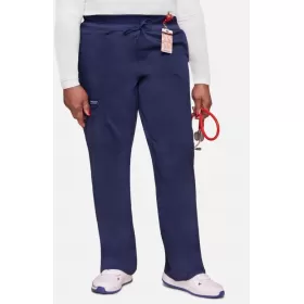 Women's Tapered Leg Drawstring Scrub Pant WW105 Navy
