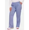 Women's Elastic Waist Cargo Pocket Scrub Pant WW110 Ceil Blue