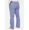 Women's Elastic Waist Cargo Pocket Scrub Pant WW110 Ceil Blue