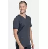 Men's V-Neck Solid Scrub Top WW603 Pewter