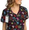 Women's Medical tunic ISABELLA, Colorful Love