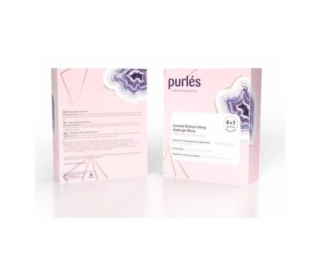 Stangrinamoji hidrogelio kaukė dėžutėje, Lifting Hydrogel Mask Set, 5 vnt., Purles 18.2 Stangrinamoji hidrogelio kaukė dėžutėje, Lifting Hydrogel Mask Set, 5 vnt., Purles 18.2
