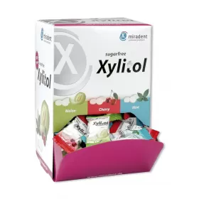 Miradent Xylitol chewing pastilles sugarfree various flavors, 100 pcs.