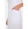 Medicininė suknelė/chalatas su spaudėmis CK512A balta