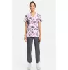 Women's Bumble Bee Bloom Print Scrub Top CK856 Loving Lilies