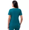 Women's Elevated V-neck Scrub Top P4212 Carribean Blue