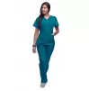 Women's Elevated V-neck Scrub Top P4212 Carribean Blue