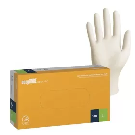 Lateksinės pirštinės, be pudros, nesterilios, easyCARE FLEX, 100 vnt.